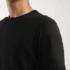Black T-Shirt Model Pose