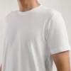 White T-Shirt Model Pose Neck