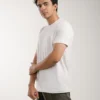 White T-Shirt Model Pose Top